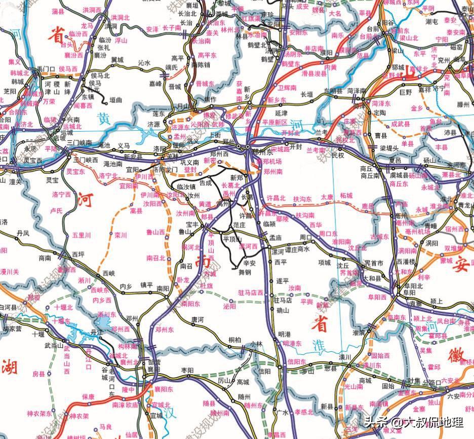 河南高铁最新规划图，构建现代化高速铁路网络蓝图